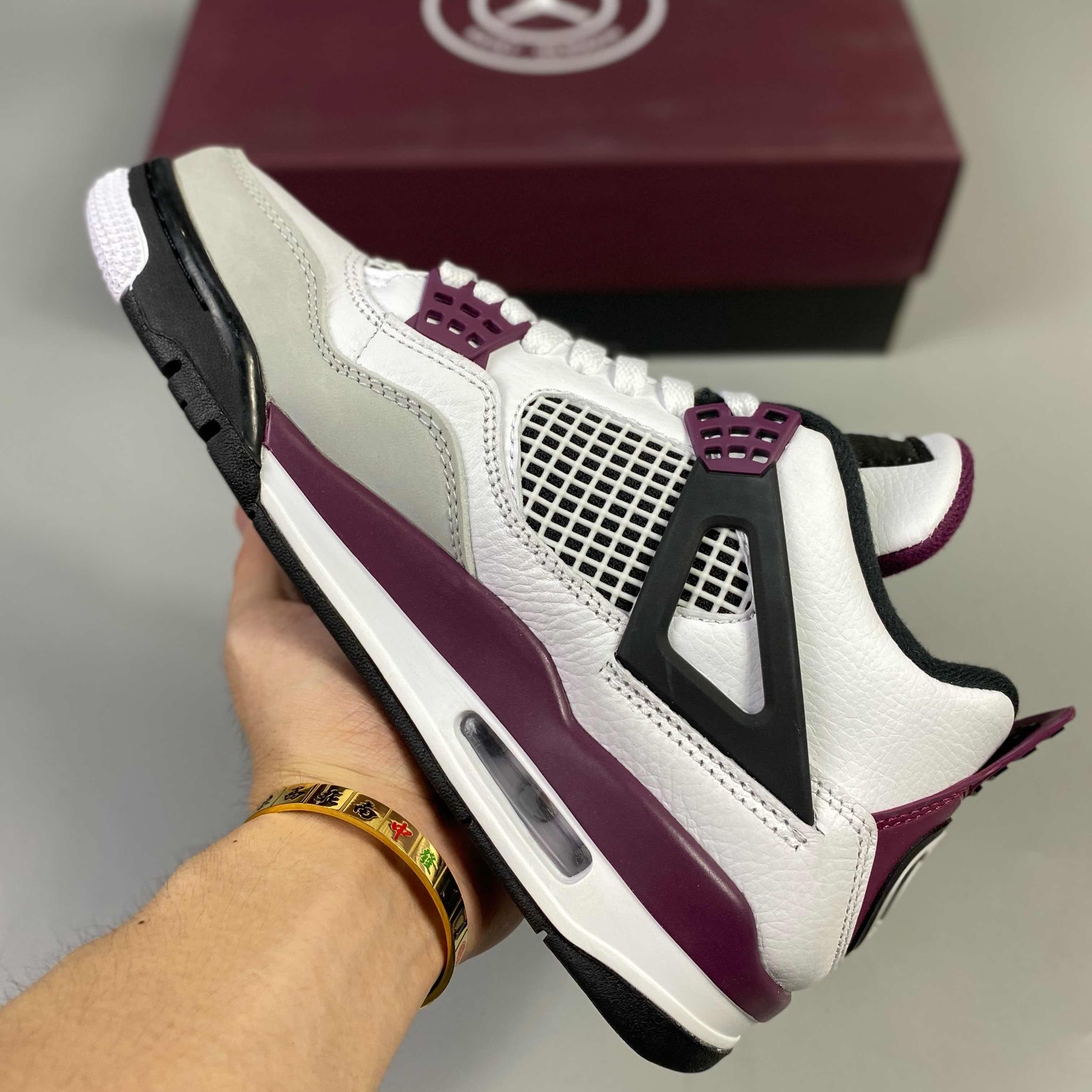 Air Jordan 4 Retro 'PSG'(GS) Paris Saint-Germain Basketball Shoes Size:EU36-EU47