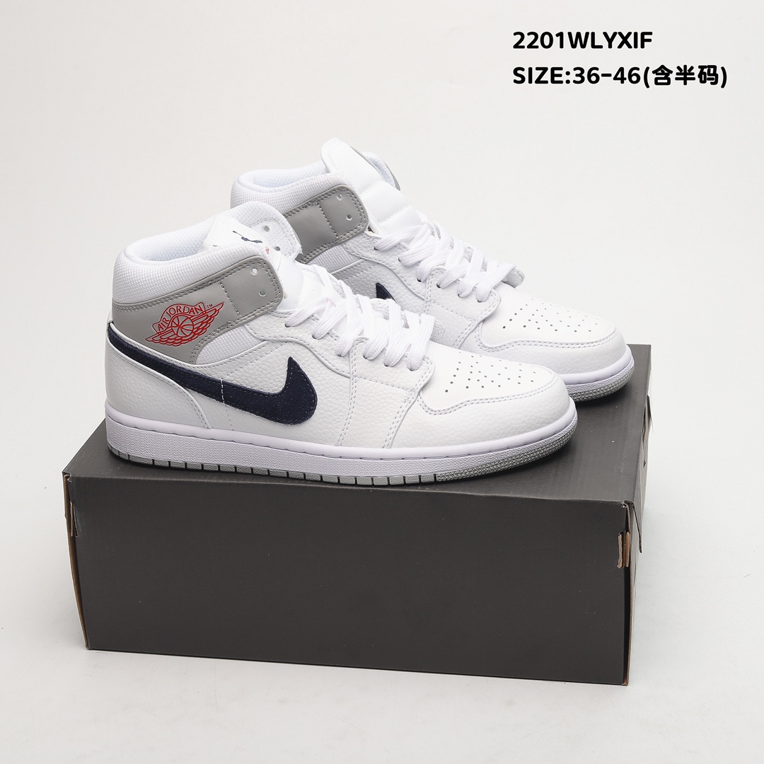 air jordan 1 mid wmns jordan brand Sport casual shoes Size:EU36-EU46