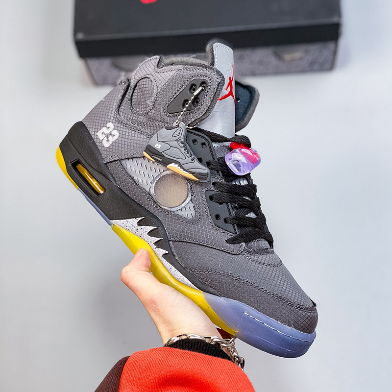 ow x aj5 blackmuslin-fire red casual shoes Size：EU36-EU48