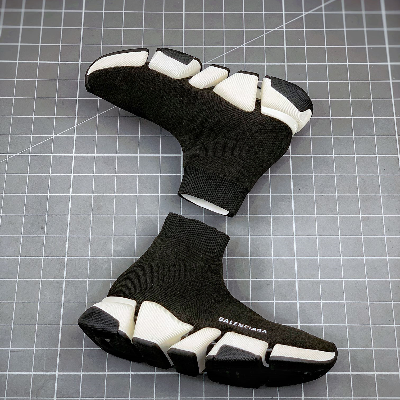 Sneakers Tess S.Gomma Maille NOIR Shoes Size:EU35-EU45