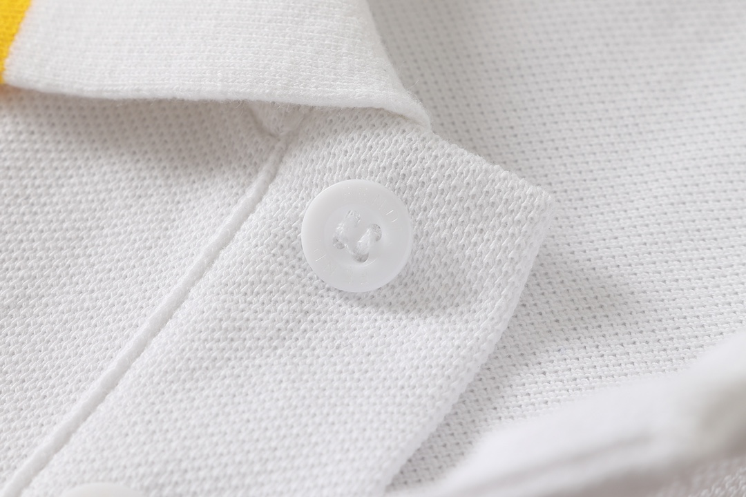 2022ss Men's Polo White Shirt