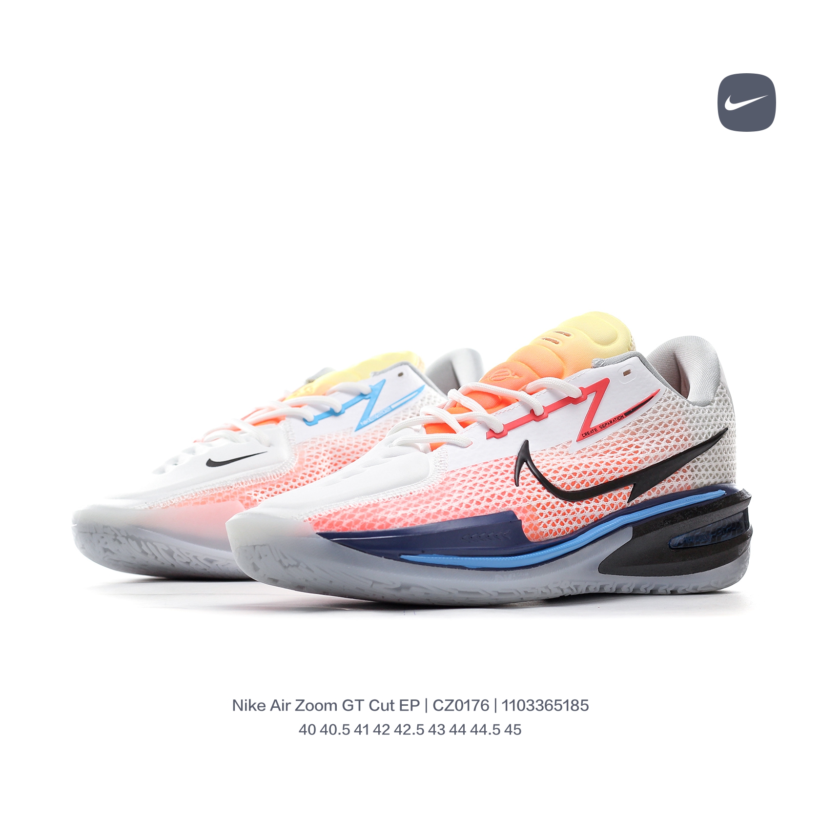 Air Zoom GT Cut Basketball Shoes SIZE:EU40-EU45/US7-US11