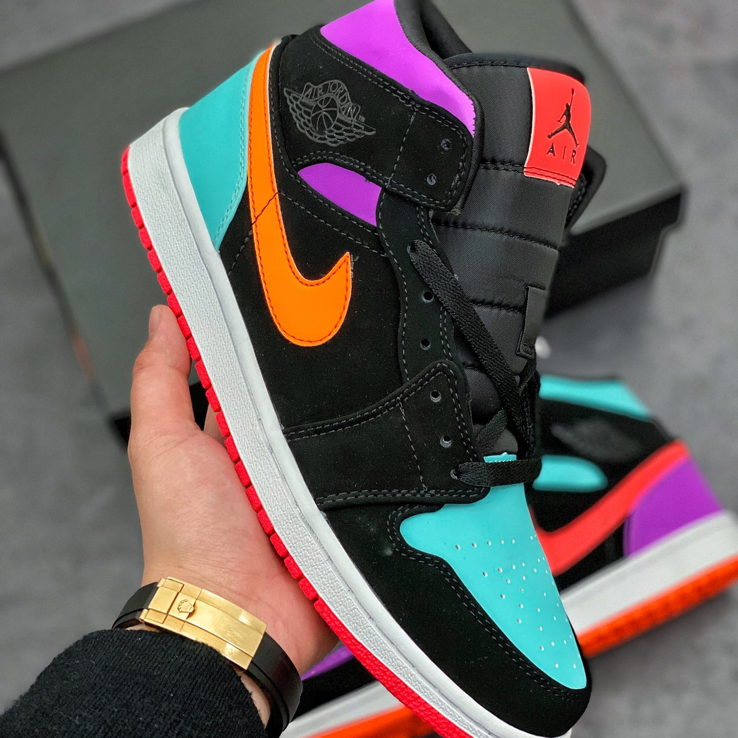 Air Jordan 1 Mid Leisure Board Shoes EU36-EU47.5/ US4-US13