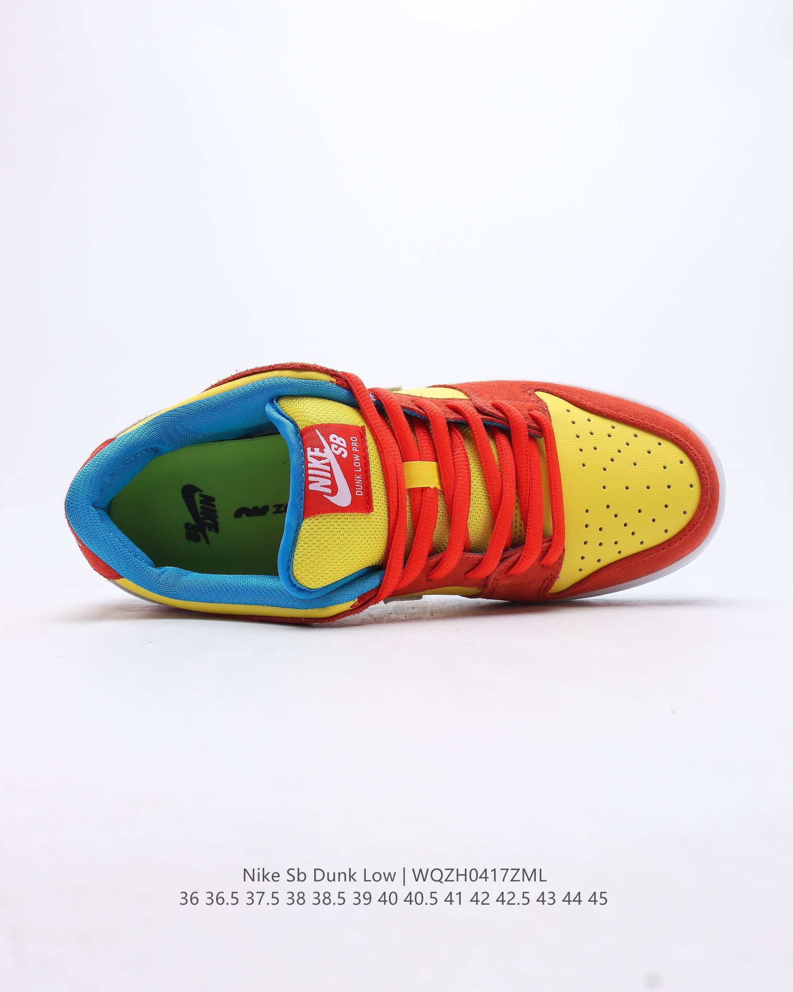 Sb dunk low bart simpson casual shoes Size:EU36-EU45