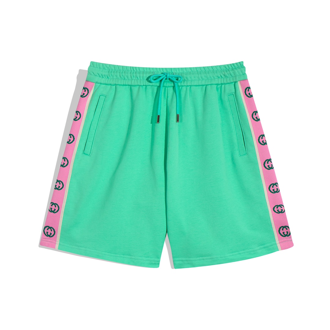 2022ss Men's Green Shorts