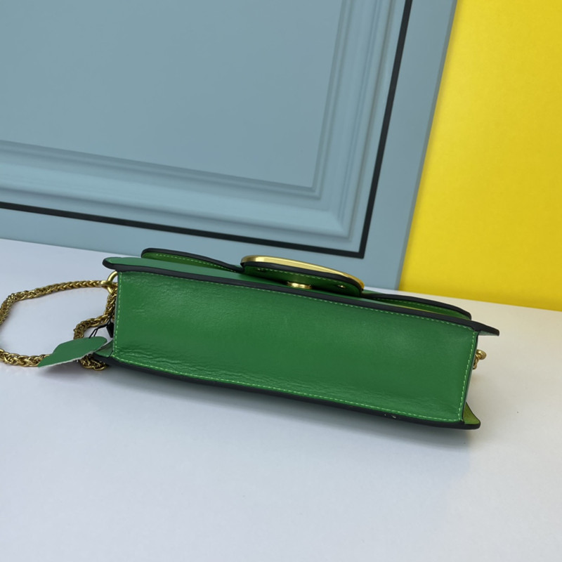 2022 Early Spring Series Women's Clutch Bag Crossbody Bags Green Size 27*13*6 cm