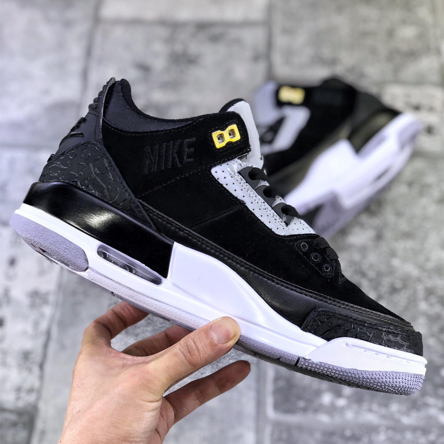 Air Jordan 3 Tinker Black Cement Size:EU36-EU46/US4-US12