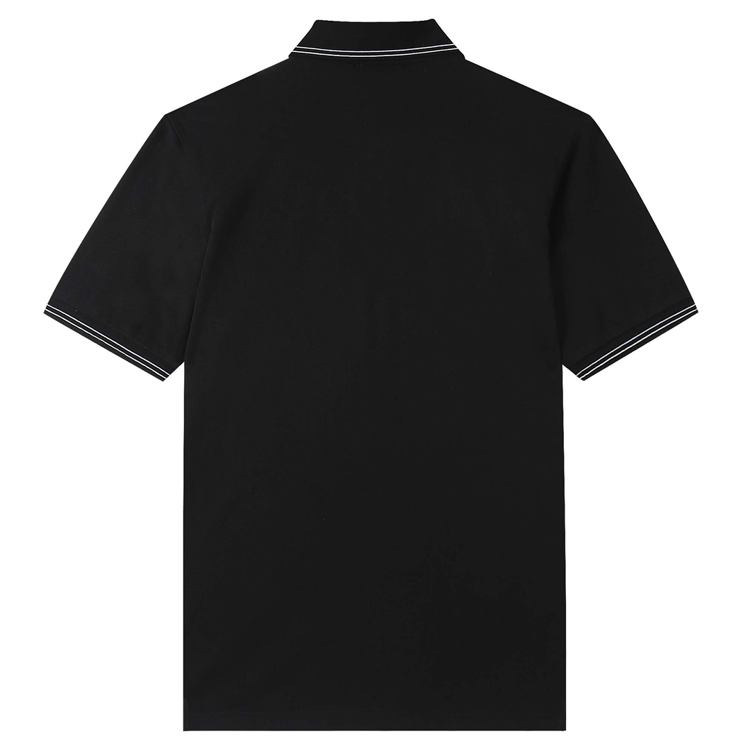 2022ss Men's Polo Black Shirt