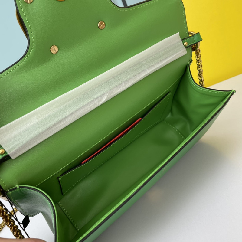 2022 Early Spring Series Women's Clutch Bag Crossbody Bags Green Size 27*13*6 cm