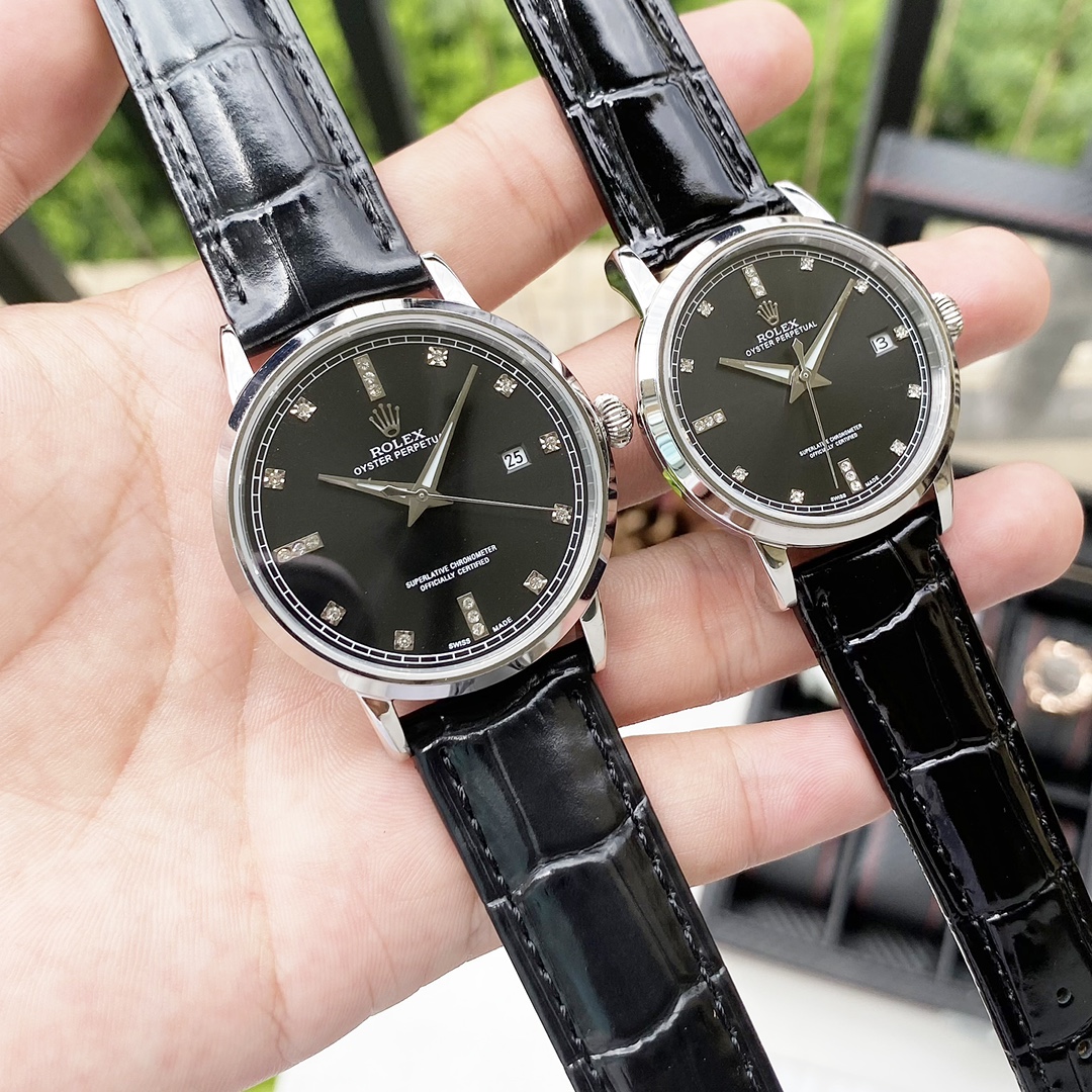 Classic Collection Couple Mechanical Watches,men40×11mm,women35×11mm