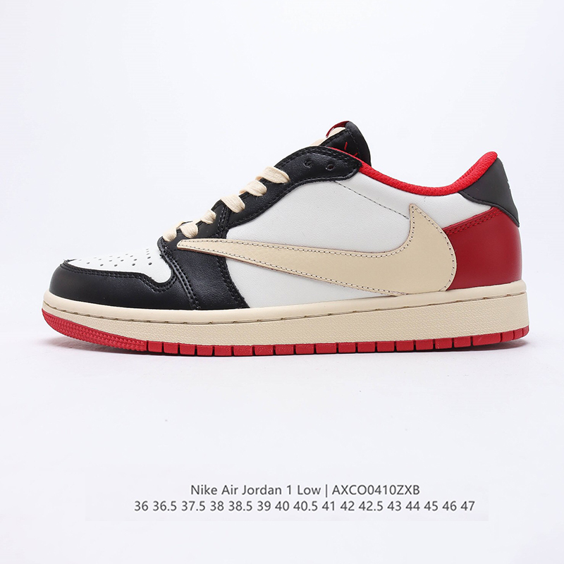 travis scott x air jordan aj1 low qxsport casual shoes Size：EU36-EU47