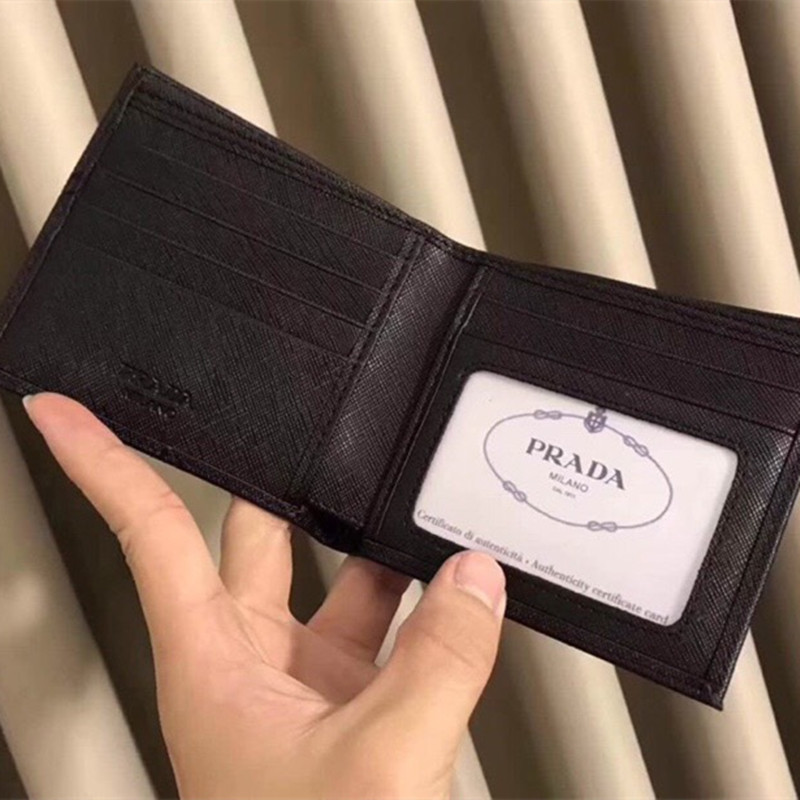 Men's Wallet Short Foldable Money Clip Size 11*9.5 cm