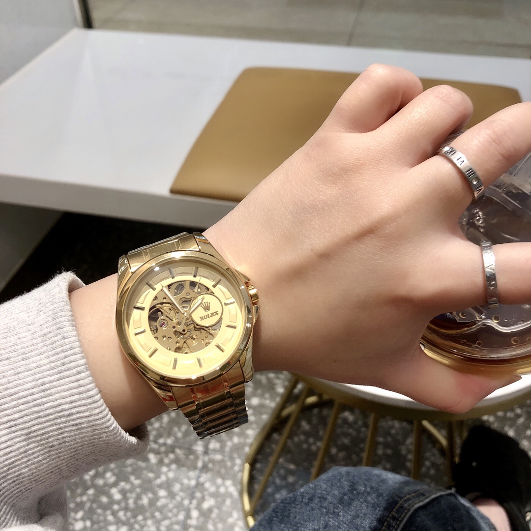 Men's 6 colors Casual Mechanical Watch, Skeleton watches ,40 mm