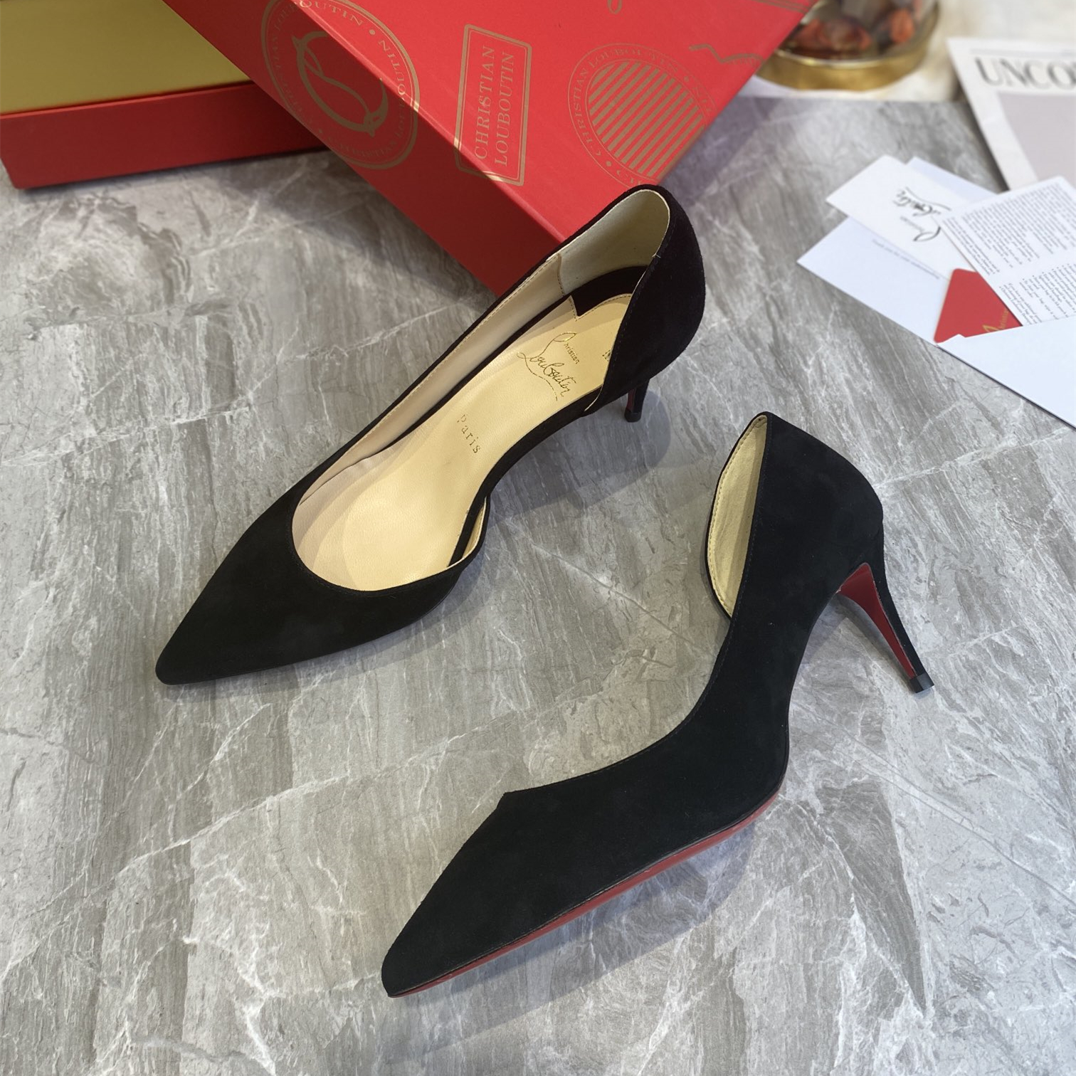 Red bottom women's high heels