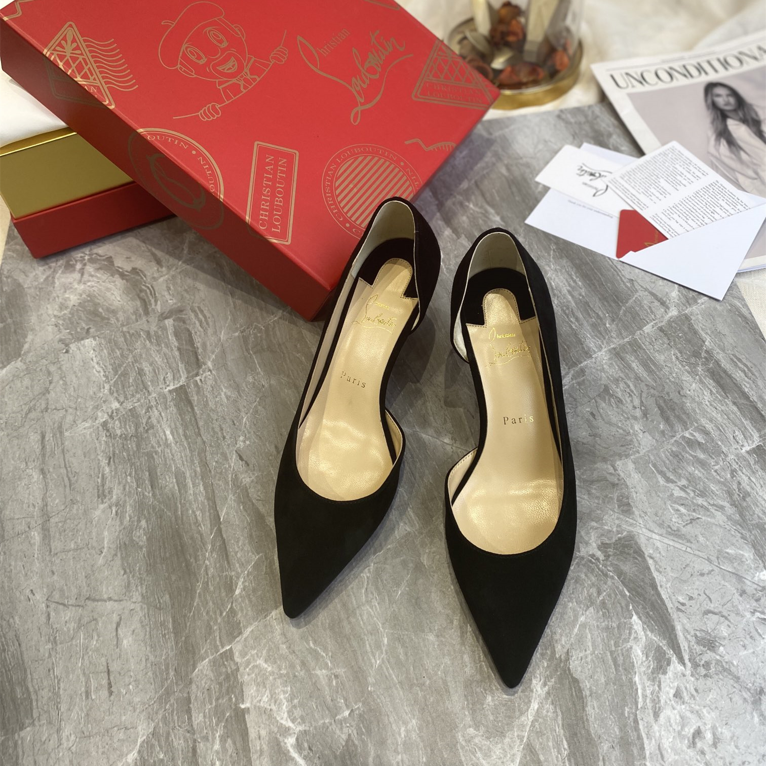 Red bottom women's high heels