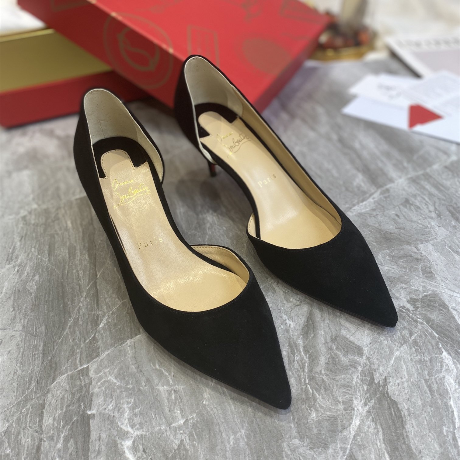 Red bottom women's high heels