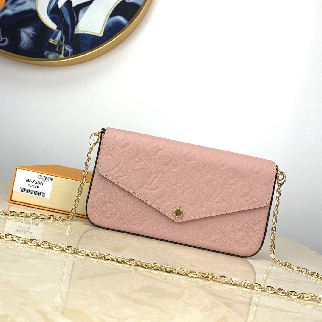 monogram empreint  message bag