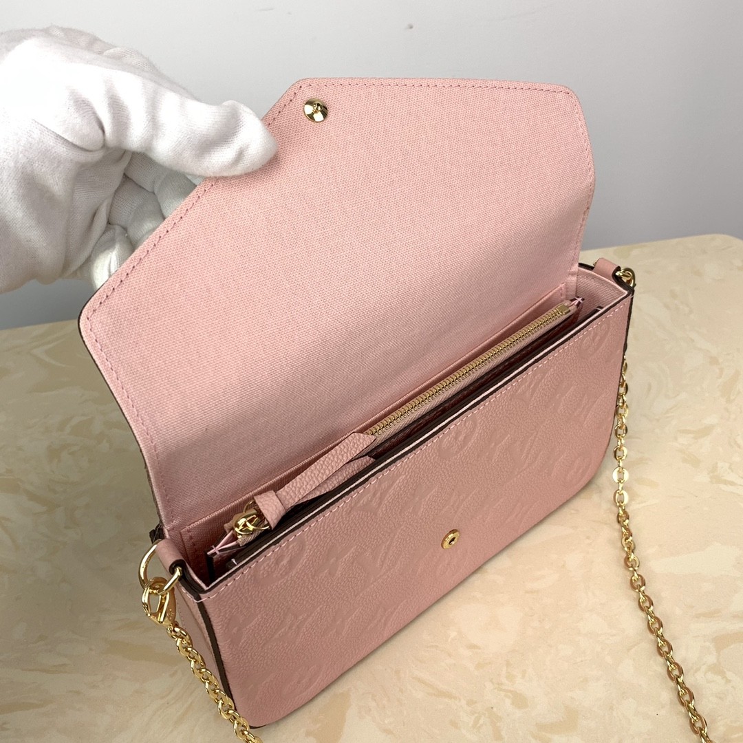 monogram empreint  message bag