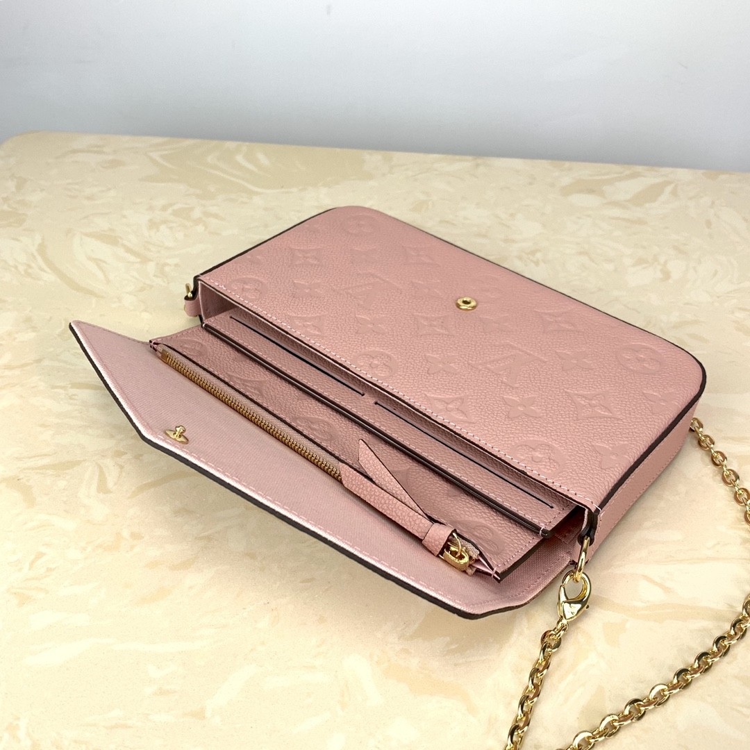 monogram empreint  message bag