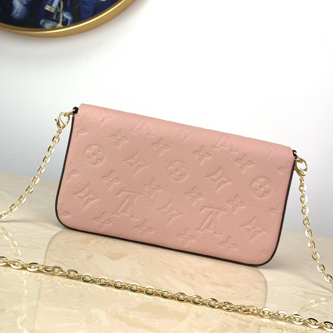 monogram empreint  message bag