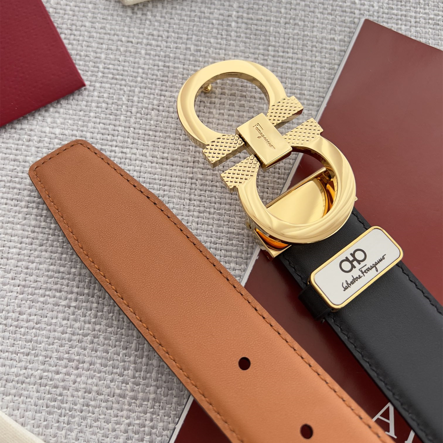 Belt  double-sided wear,2 Colors, Width:3.5cm