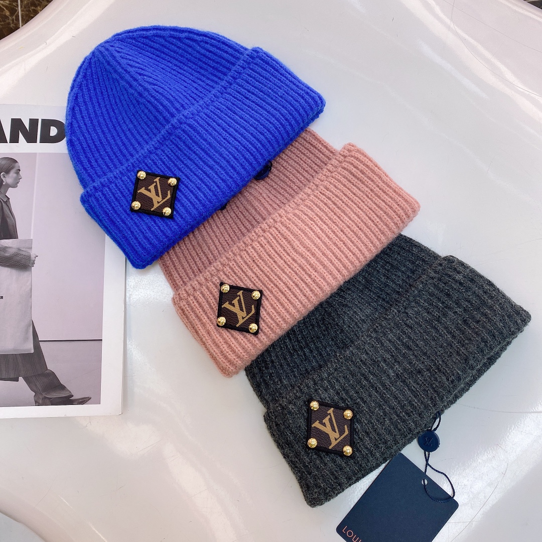 autumn  winter wool knitted beanie cap hat 8 colors