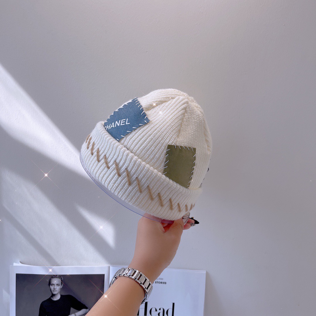 autumn  winter wool knitted beanie cap hat 3 colors