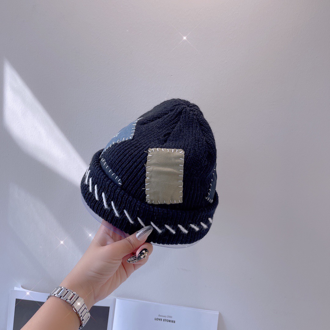 autumn  winter wool knitted beanie cap hat 3 colors