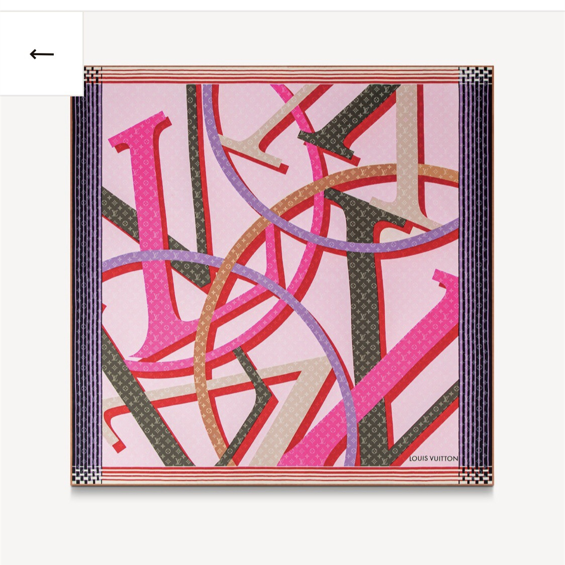 Pop Monogram silk scarf