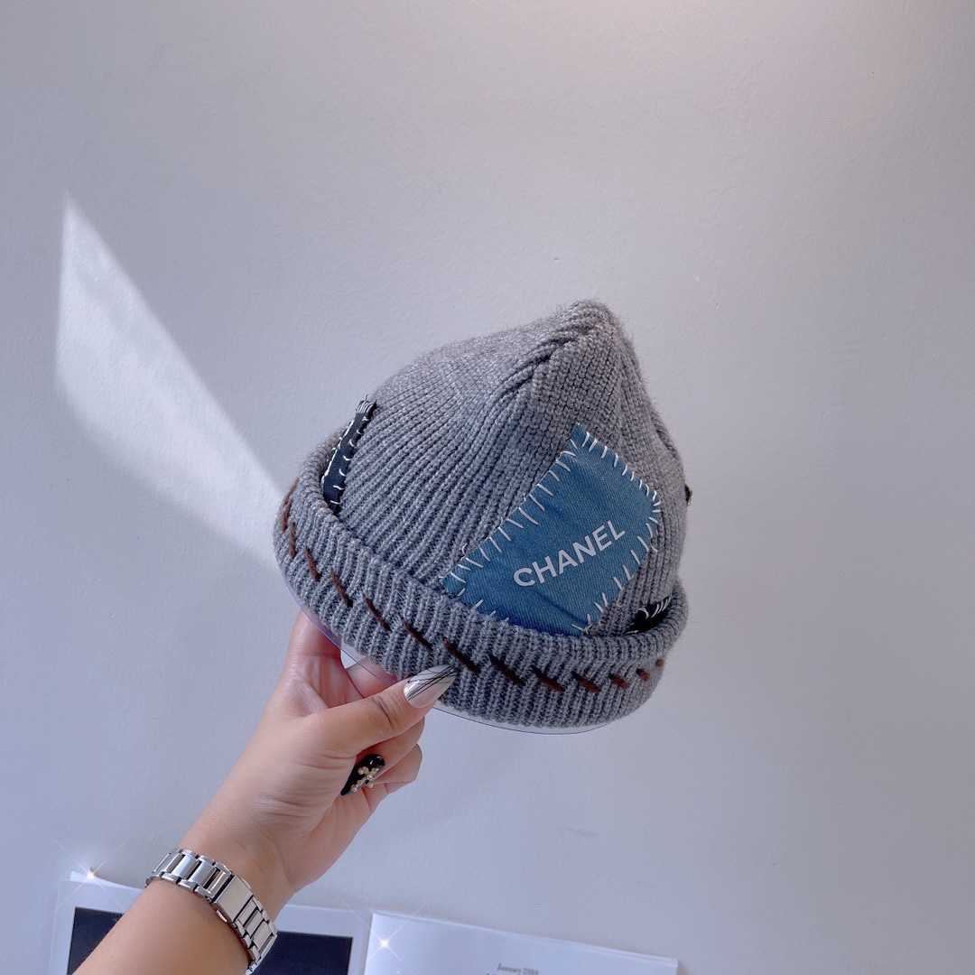autumn  winter wool knitted beanie cap hat 3 colors