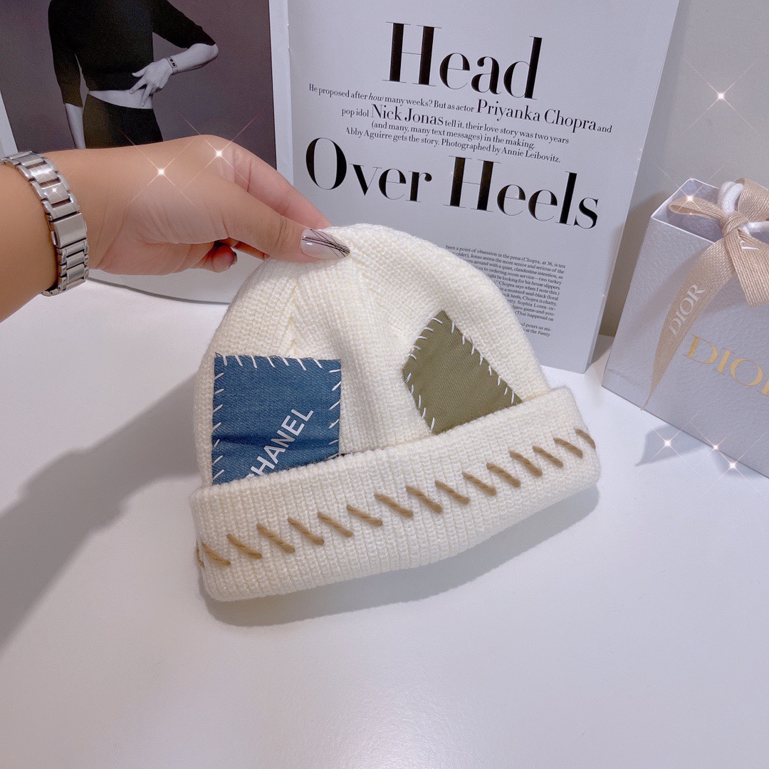 autumn  winter wool knitted beanie cap hat 3 colors