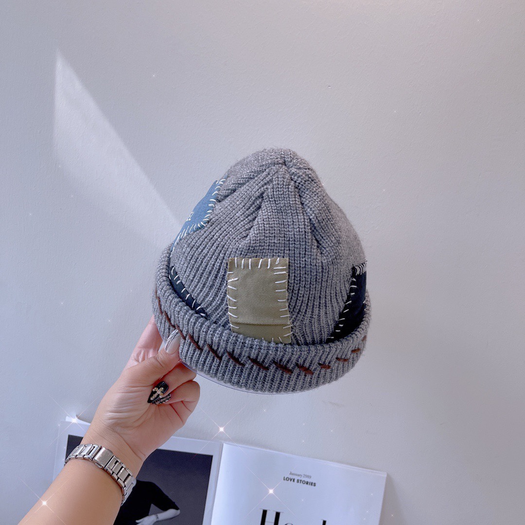 autumn  winter wool knitted beanie cap hat 3 colors