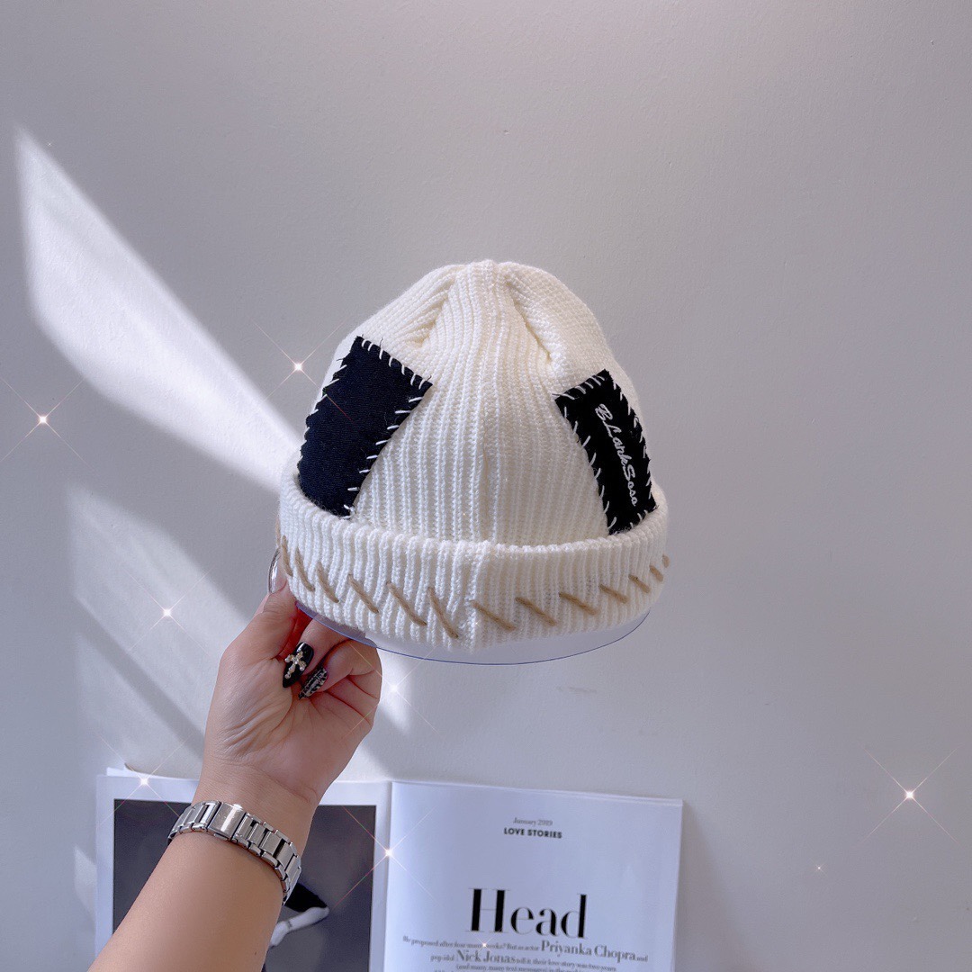 autumn  winter wool knitted beanie cap hat 3 colors