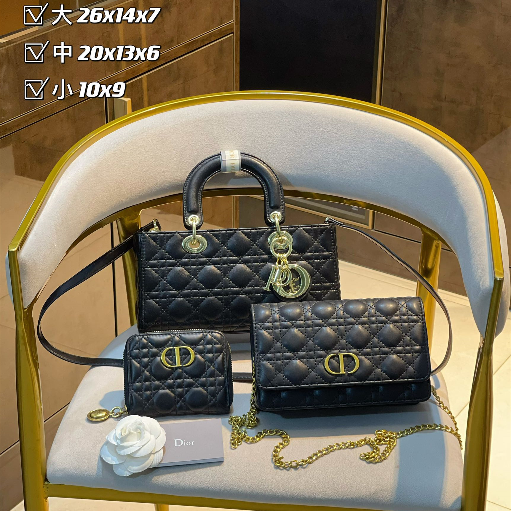 3in1 high quality Fashion Ladies Bags