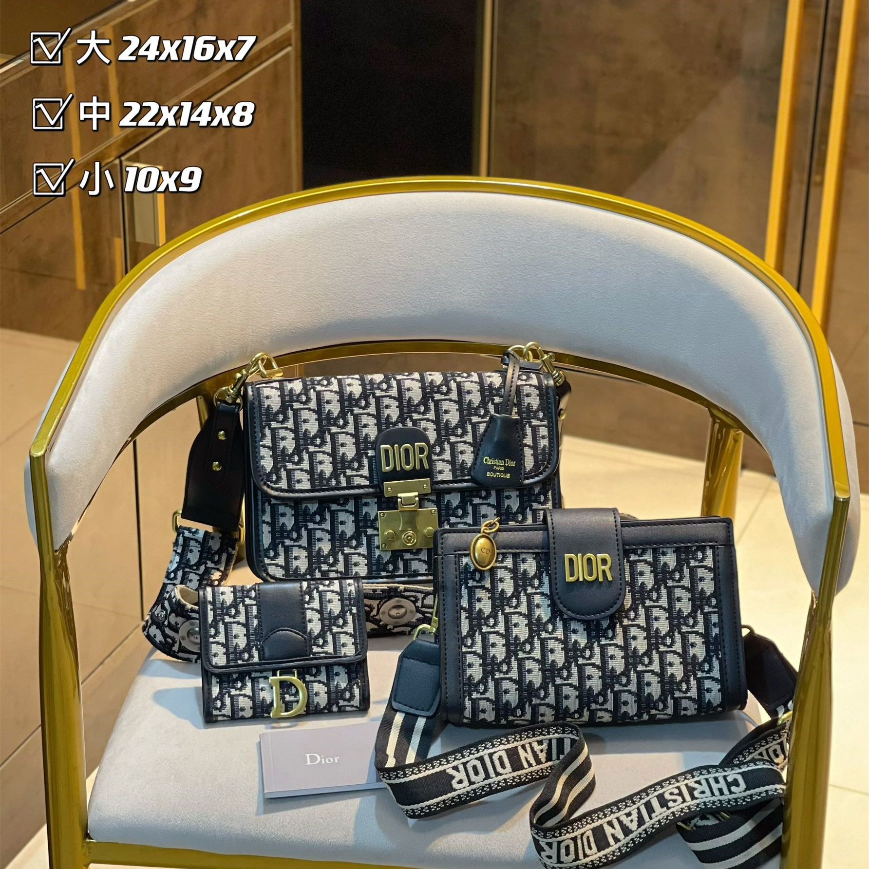 3in1 high quality Fashion Ladies Bags