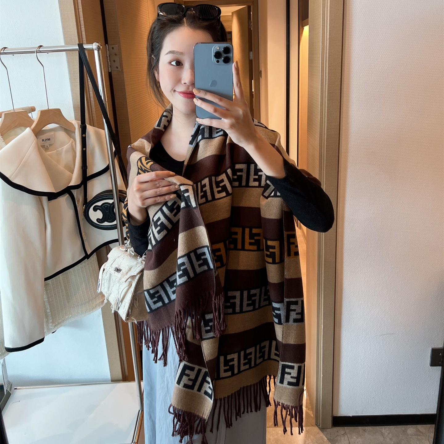 women Wool  FF scarf