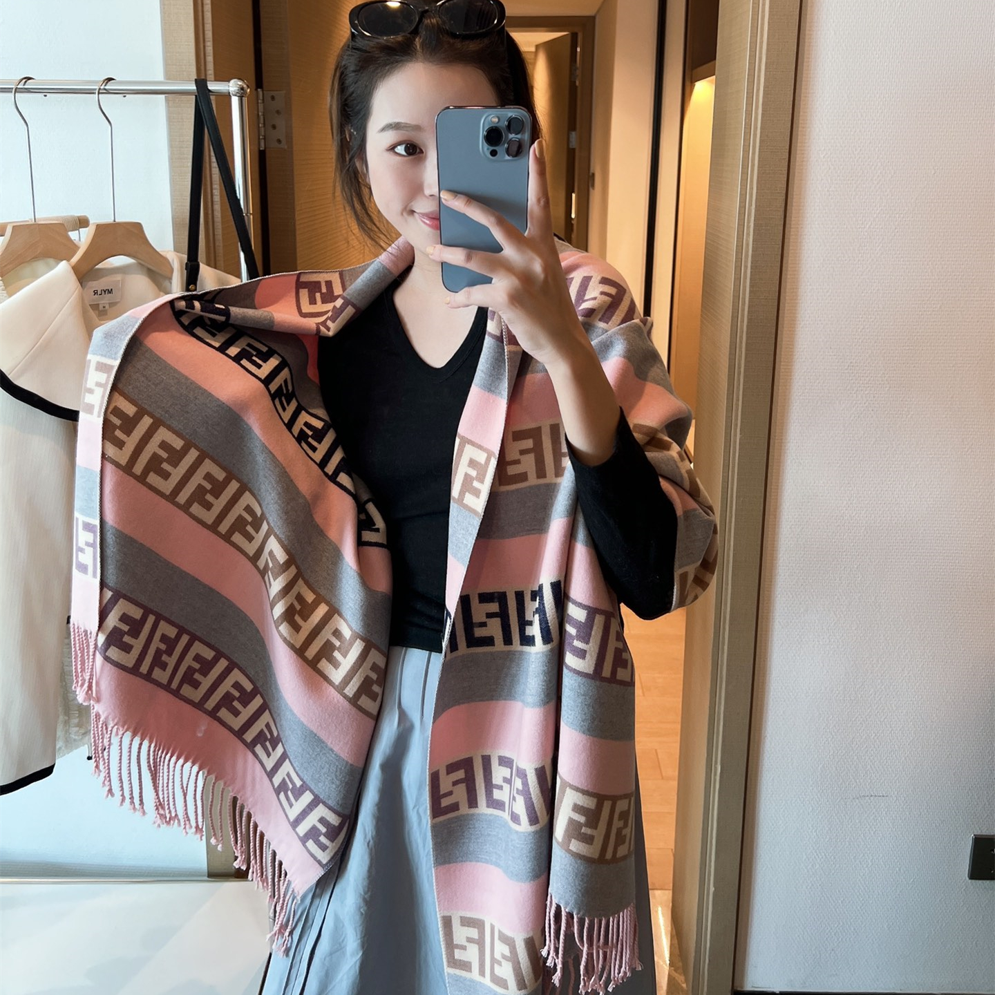 women Wool  FF scarf