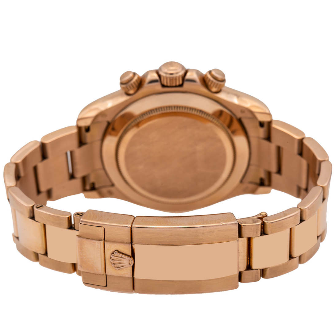 Daytona 40MM Champagne Chronograph Dial With Rose Gold Oyster Mechanical Watch