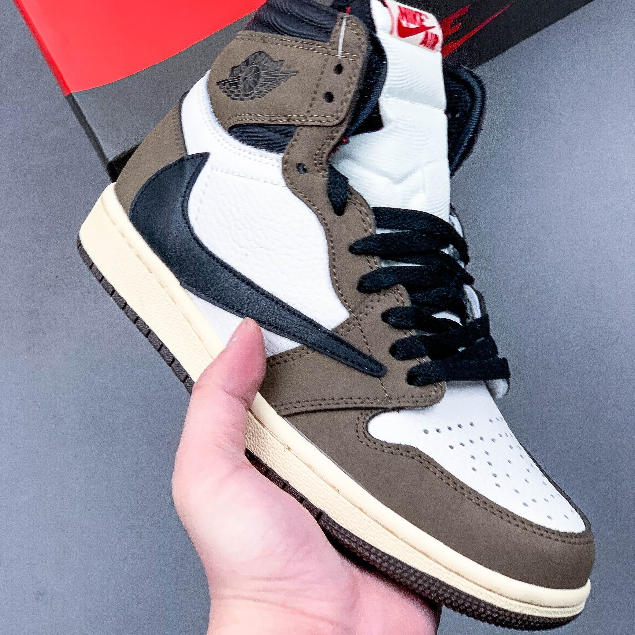Travis scott x air jordan og sneaker casual shoes Size:EU36-EU45