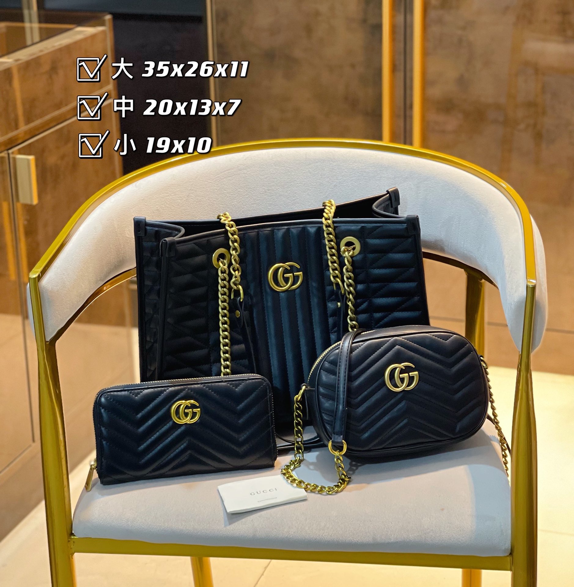 3in1 high quality Fashion Ladies Bags