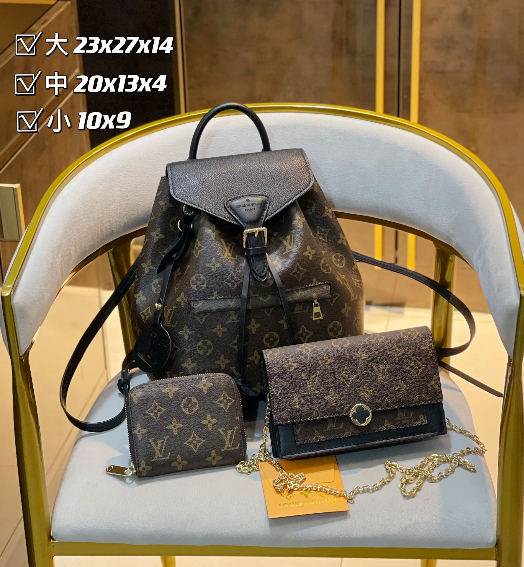 3in1 high quality Fashion Ladies Bags