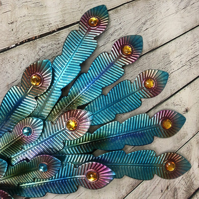 Solar Powered Majestic Peacock Garden Statue