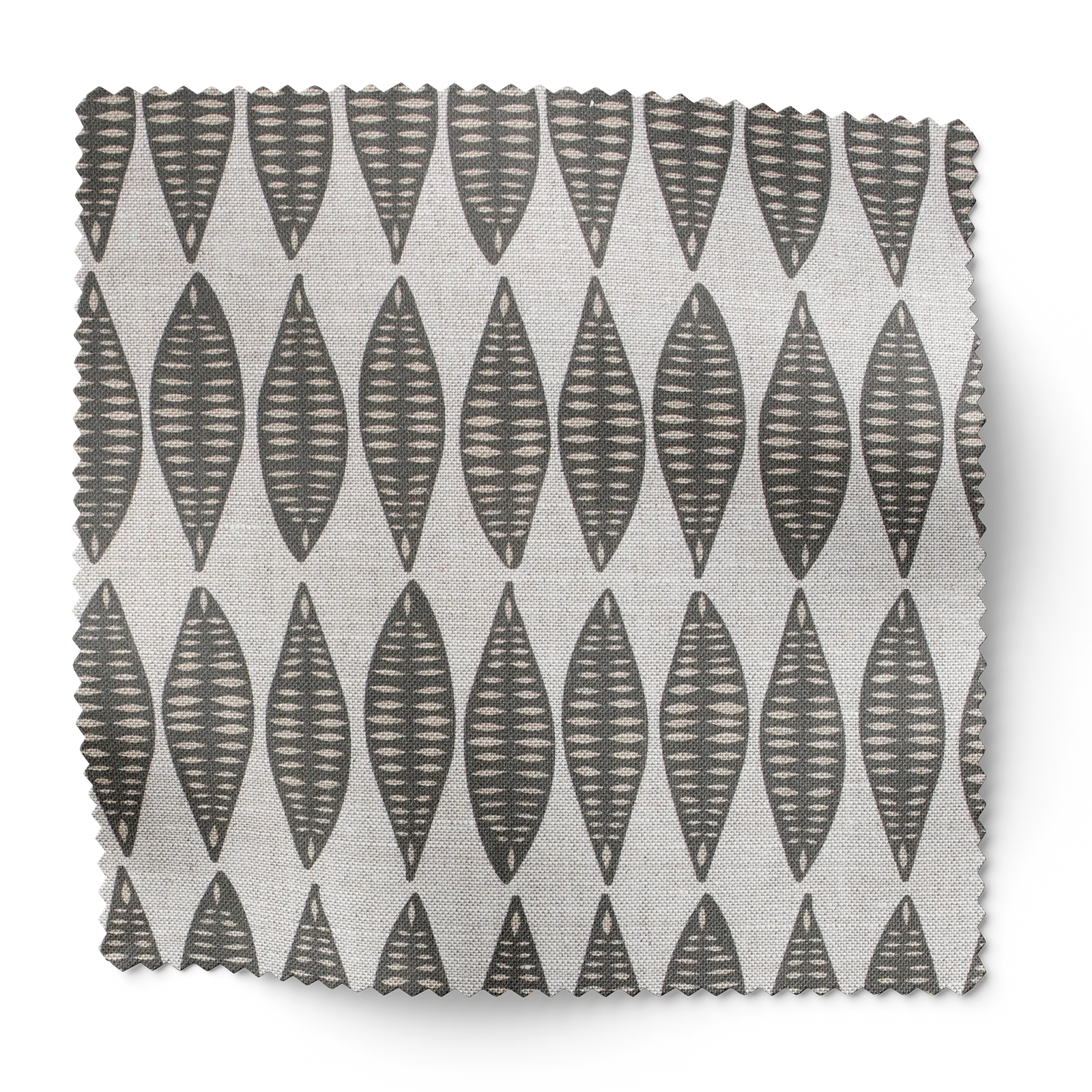 Leaflette Fabric in Peppercorn