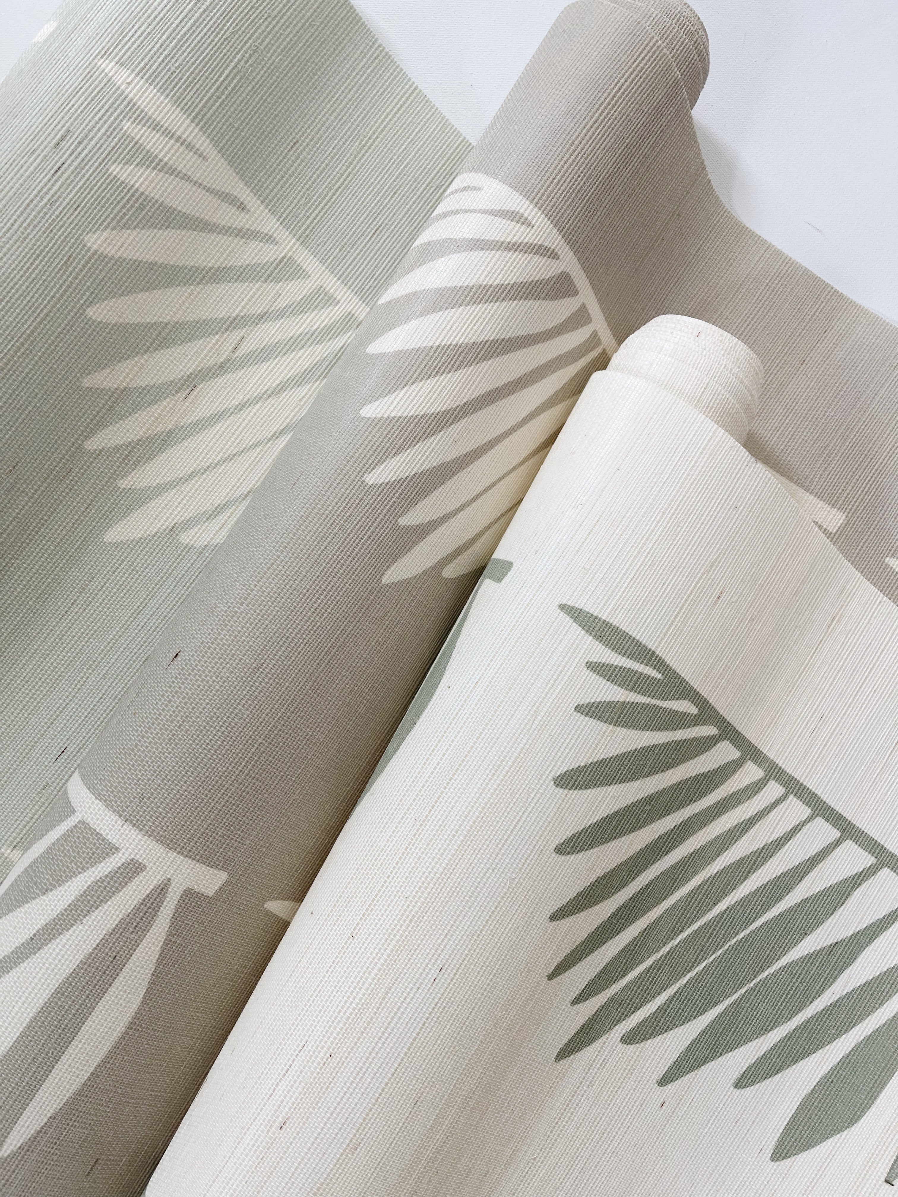 Palmetto Grasscloth in Haint Blue