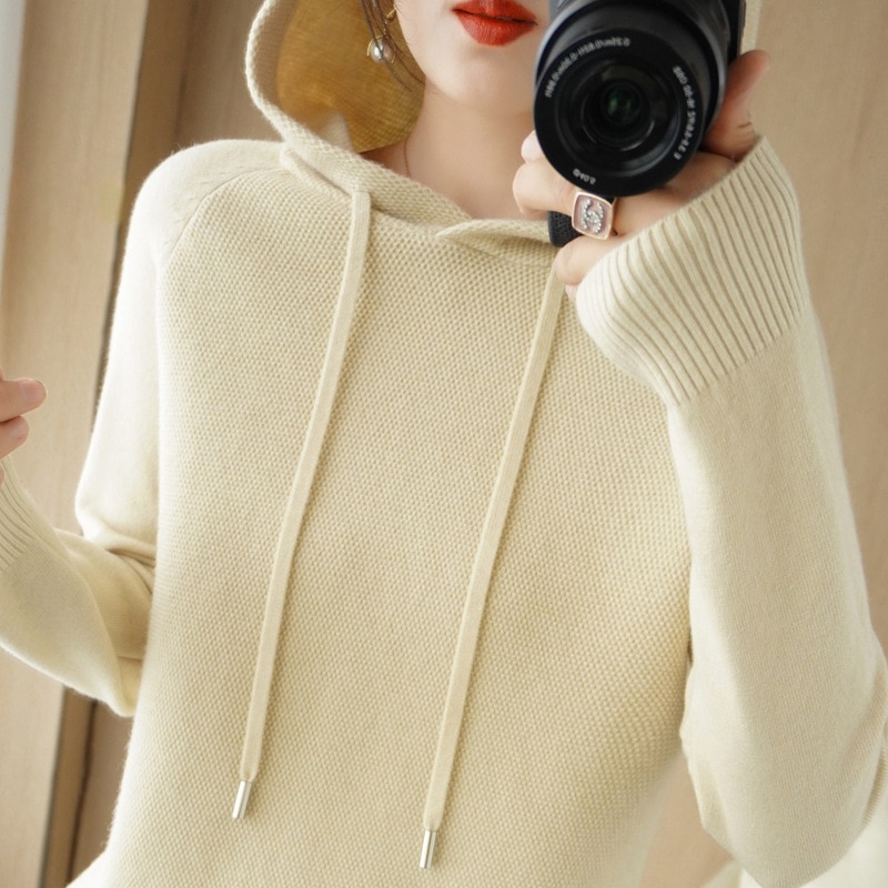 2022 New Winter Women Long Sleeve Warm Fleece Pullovers Hoodies Coats Ladies Warm Sweatshirts