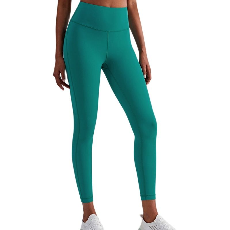 Lulu Same Style Women's New Pants YogaOutdoor Fitness Runing Double-Sided Nylon High Elastic Slim And Comfortable  Good Qual