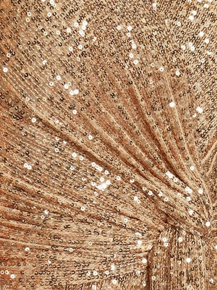 Lucyinlove Luxury Long Sleeve V-Neck Evening Dress 2022 Party Women Wedding Sequins For Female Guests Blue Prom Cocktail Dresses