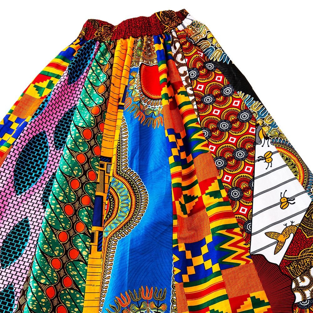 African Maxi skirt For Women 2022 New Fashion Woman Skirt Ankara Wax Print High Waist Long Skirt African Traditional Clothing