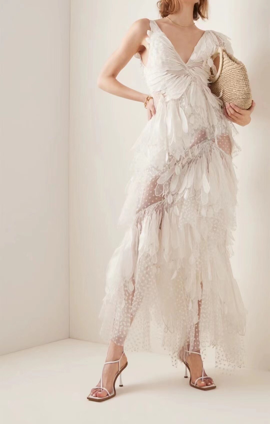 Lady European High Street Designer Dress