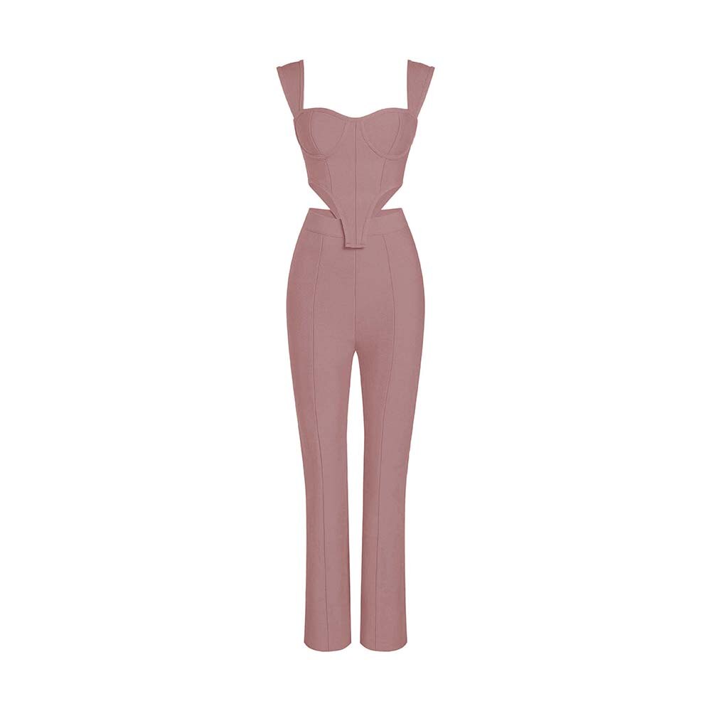 2022 New Women Bandages Set Sexy Sleeveless Tops & Long Pants Two Pieces Sets Outwear Casual Set